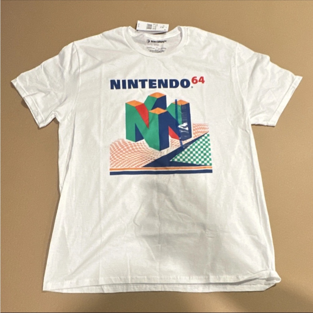 Nintendo 64 White Graphic Tee